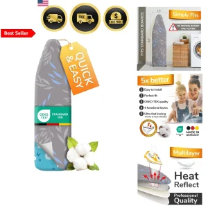 Super Soft Ironing Board Cover and Pad 15x54 Heat Reflection Technology