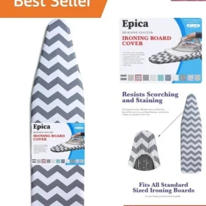 Ironing Board Cover and Pad - Standard Size 15x54 Padded Ironing Board Covers...